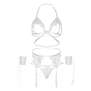 Leg Avenue-Set 4 Piese Sutien, Jarretelă, Tanga si Manșete 10 Leg Avenue-Set 4 Piese Sutien, Jarretelă, Tanga si Manșete - imagine 5