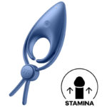 Satisfyer-Sniper Ring Vibrator, Albastru/Negru-Silicon, 12 Trepte · Inele & Mansoane Penis