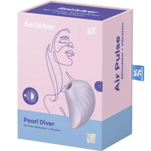 Satisfyer-Pearl Diver Estimulator și Vibrator Violet - imagine 4
