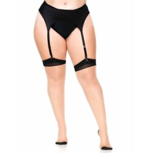 Leg Avenue Hosiery-Plus Jambiere Lycra Semitransparente Bicolore 7 Leg Avenue Hosiery-Plus Jambiere Lycra Semitransparente Bicolore - imagine 3