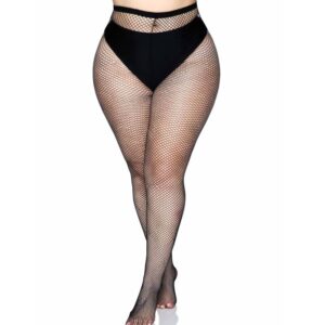 Leg Avenue-Ciorapi Plasă cu Cusătură pe Spate Negru Plus Size · Lenjerie Sexy Femei (imaginea 2)