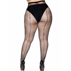 Leg Avenue-Ciorapi Plasă cu Cusătură pe Spate Negru Plus Size · Lenjerie Sexy Femei (imaginea 4)