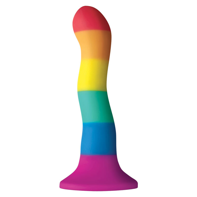 Pride-Lgbt Flag Dildo Wave 17 cm-Silicon, Ventuza 1 img 124145 617553b7b24dbda6fde1a0318068c807 1