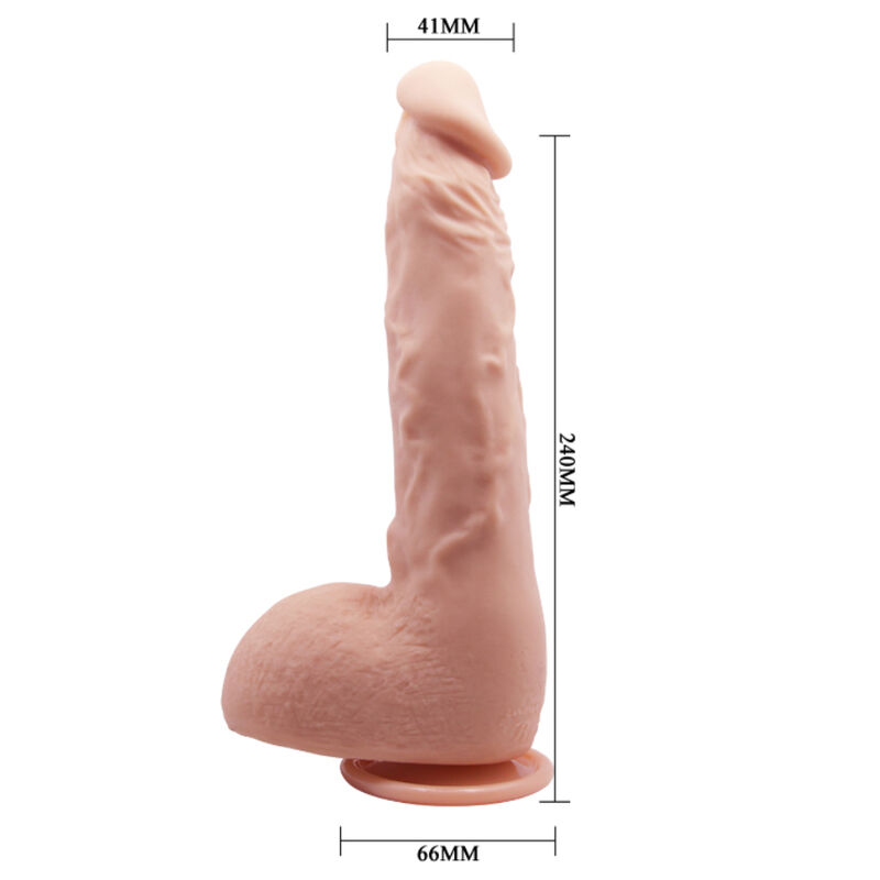 Baile Vibrators-Dildo Realist Jason Natural 24 Cm-TPR, Ventuza 2 img 124349 08c304d88b9ab1ee7dbf5f77be58378f 1