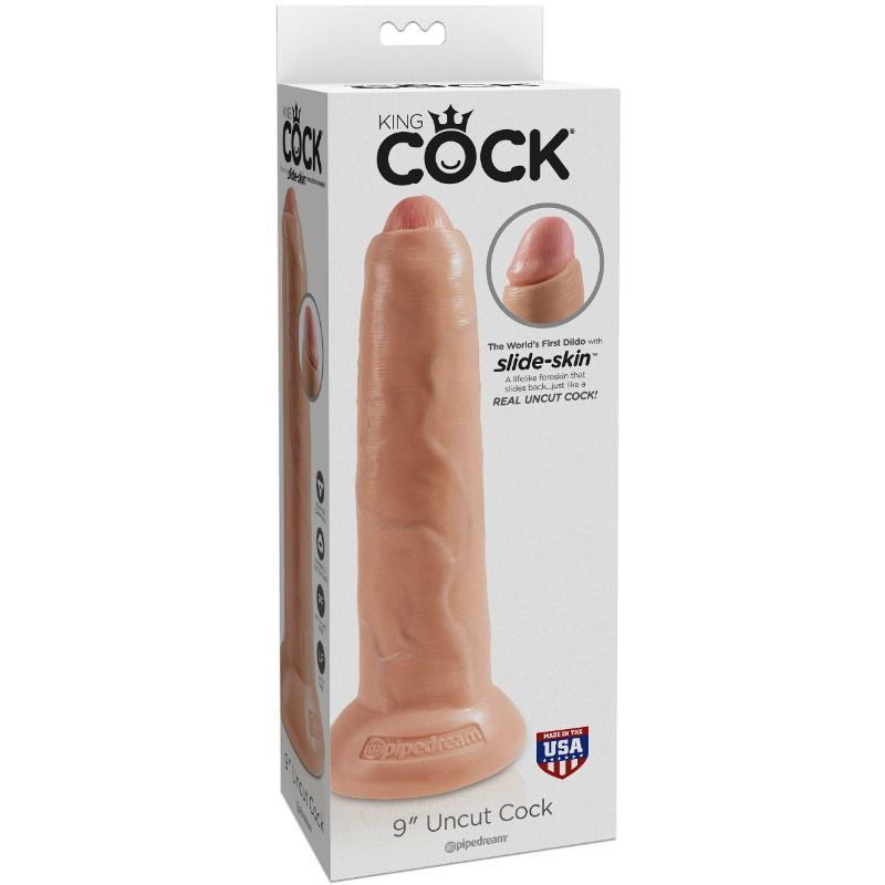 King Cock-Dildo Realist cu Preput Retractabil 23 Cm-Ventuza 5 img 124354 7e822f4aa80feeb279e5ee63d01bbbcc 1