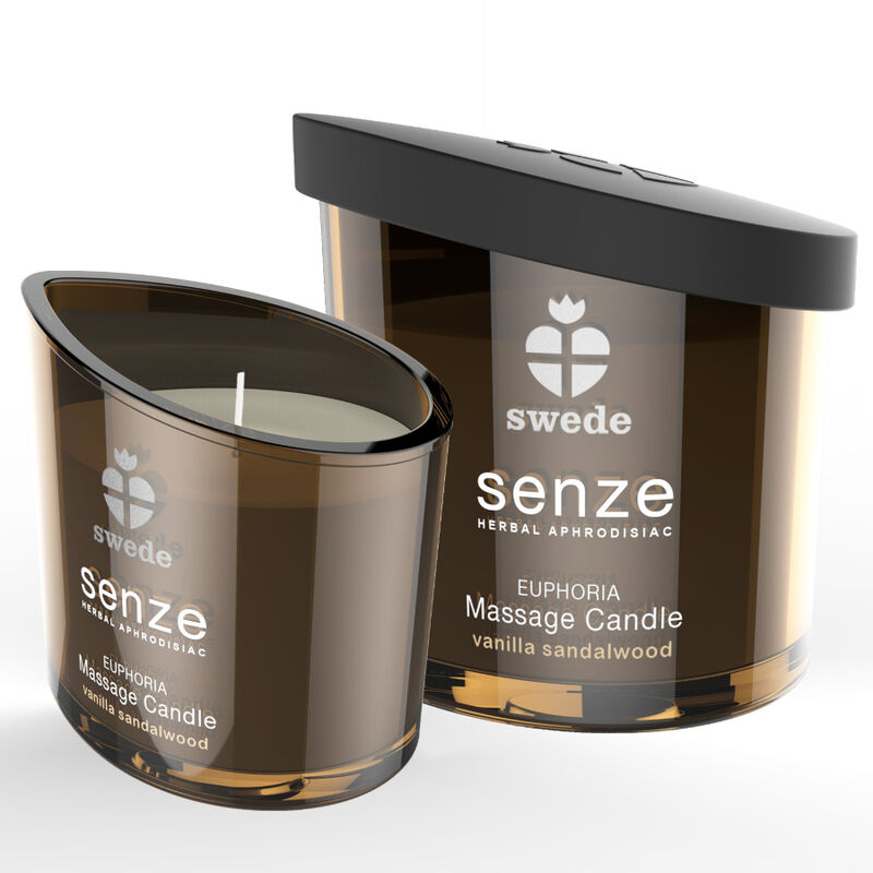 Swede - Senze Euphoria Lumânare de Masaj Vanilie, Santal - 50 ml 1 img 124409 7e81a25f1904f940938d3aeb84386aa0 1