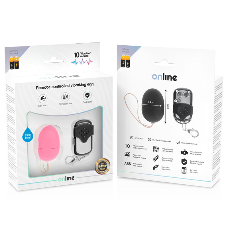 Online-Ou Vibrator cu Telecomandă S Roz-ABS, 10 Trepte 3 img 124766 968fca9f7bd5647e3ba7241665a67666 1