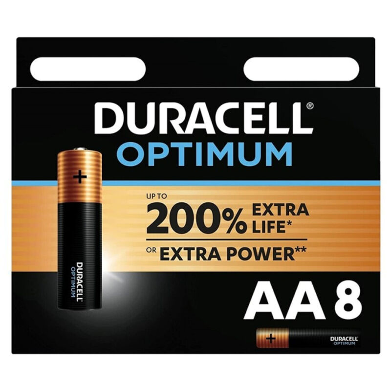 Duracell-Optimum 200 Baterii Alcaline Aa LR6, 8 Bucăți 1 img 124810 38b6d3a978d1fca049f5d25b5e448046 1