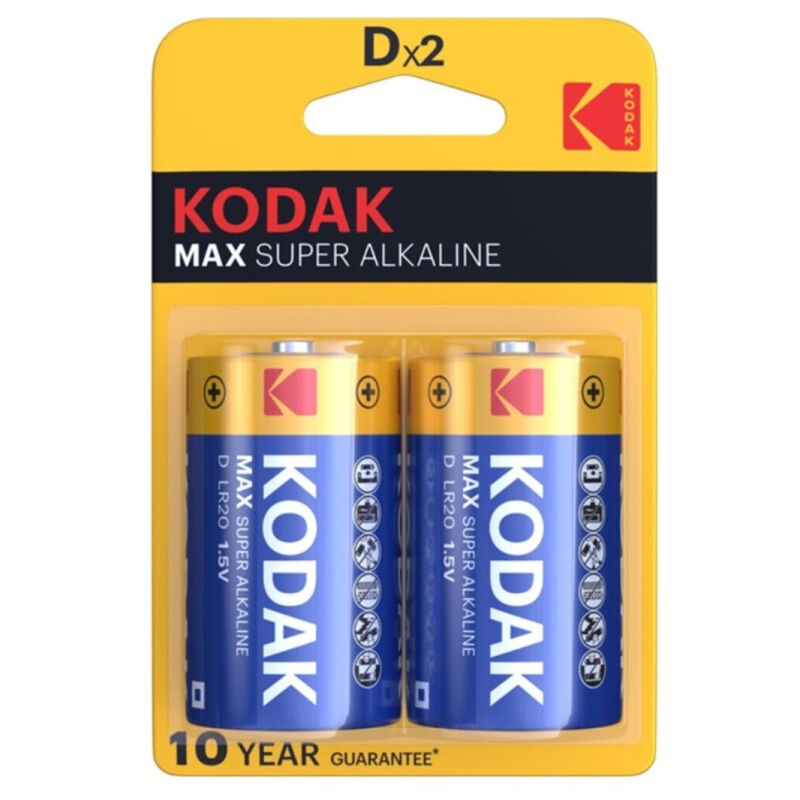 Kodak-Max Baterie Alcalină D LR20, 2 Bucăți 1 img 124818 6720180603865bf18ccb83d96a6c6f81 1