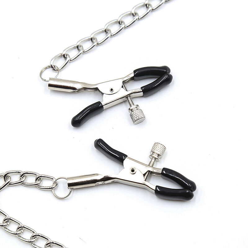 Ohmama Fetish-Fetish Ball Gag Negru cu Cleme pentru Sfarcuri-Metal 2 img 124951 eddd6f5a0fd73bdf729e244df32440b0 1