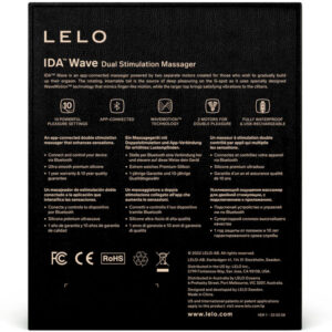 Lelo-Ida Wave Massager pentru Cuplu, Negru-Silicon, 10 Trepte, App · Vibratoare (imaginea 5)