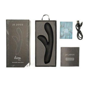 Je Joue-Hera Flex Rabbit Vibrator - Black-Silicon, 7 Trepte - imagine 4