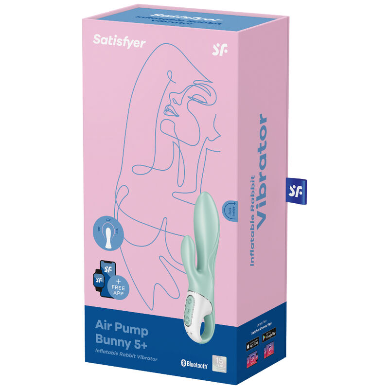 Satisfyer Connect-Air Pump Bunny 5+ Vibrator Rabbit Gonflabil 4 img 127333 e4d23bbd096a0d0f134da9a45649257e 1