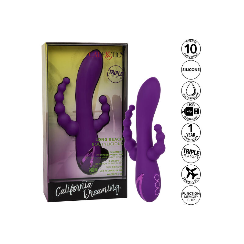 Calexotics-Long Beach Bootylicious Purple Vibrator Triplu 5 img 127393 a436e133656cca80a2fadb7f1c37e8f2 1