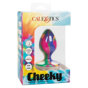 Calexotics-Cheeky Medium Tie-dye Plug Anal-Silicon, Ventuza 7 Calexotics-Cheeky Medium Tie-dye Plug Anal-Silicon, Ventuza - imagine 3