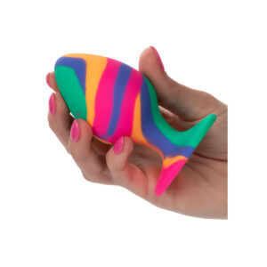 Calexotics-Cheeky Plug Anal Mare Tie-dye-Silicon, Ventuza - imagine 4