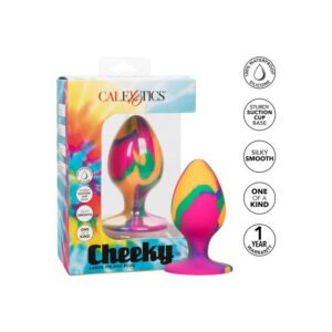 Calexotics-Cheeky Plug Anal Mare Tie-dye-Silicon, Ventuza - imagine 5