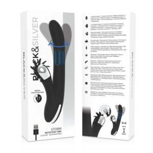 Black&silver-Bunny Storm Rotation Vibe-Silicon, 7 Trepte - imagine 3