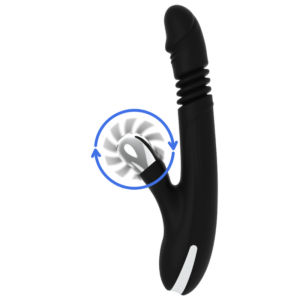 Black&silver-Bunny Reed Up & Down Vibe-Silicon, 7 Trepte 17 Black&silver-Bunny Reed Up & Down Vibe-Silicon, 7 Trepte - imagine 8