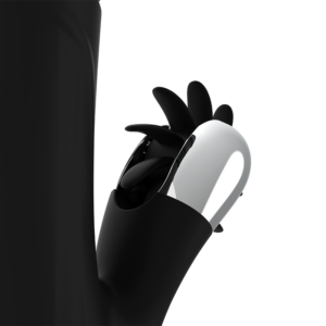Black&silver-Bunny Reed Up & Down Vibe-Silicon, 7 Trepte 13 Black&silver-Bunny Reed Up & Down Vibe-Silicon, 7 Trepte - imagine 4
