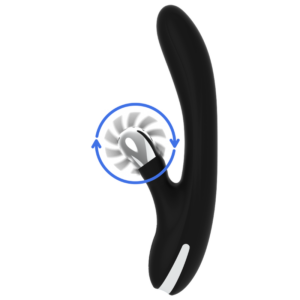 Black&silver-Bunny Johnny Vibrating Vibe-Silicon, 7 Trepte — BLACK&SILVER · Vibratoare (imaginea 3)
