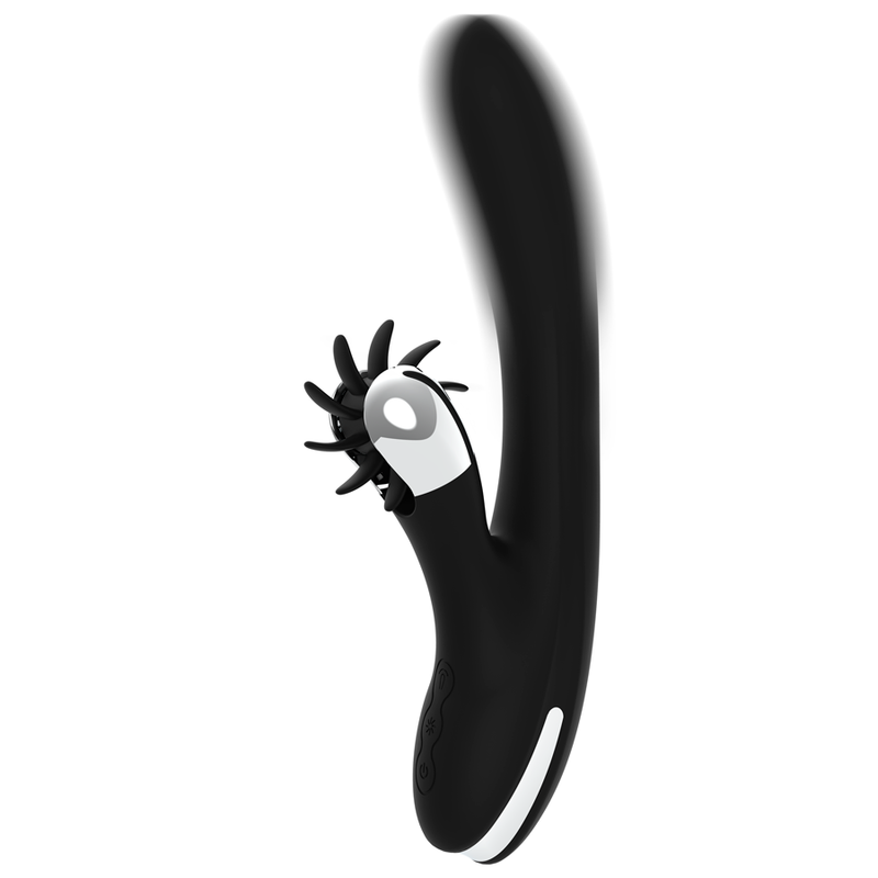 Black&silver-Bunny Johnny Vibrating Vibe-Silicon, 7 Trepte — BLACK&SILVER · Vibratoare (imaginea 6)