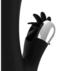 Black&silver-Bunny Johnny Vibrating Vibe-Silicon, 7 Trepte — BLACK&SILVER · Vibratoare (imaginea 5)