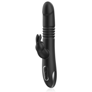 Black&silver-Kenji Up & Down Rabbit Vibrator + Telecomandă 12 Black&silver-Kenji Up & Down Rabbit Vibrator + Telecomandă - imagine 4