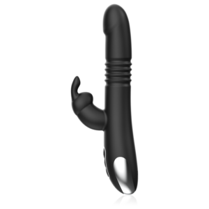 Black&silver-Kenji Up & Down Rabbit Vibrator + Telecomandă 11 Black&silver-Kenji Up & Down Rabbit Vibrator + Telecomandă - imagine 3