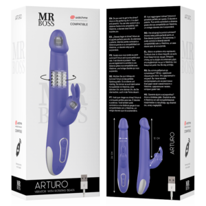 Mr. Boss-Arturo Vibrator și Rotator + Telecomandă - imagine 3
