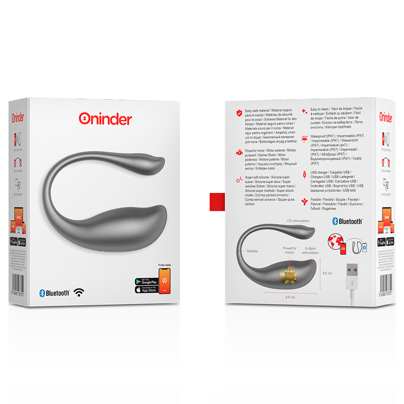 Oninder-Nairobi Vibrating Egg Black - Free App, Negru/Roz-USB 1 img 130466 b0ce495bf4592182884b8eea4088790e 1