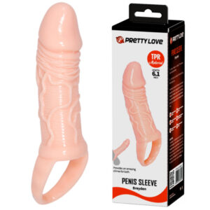 For Him-Breyden Teacă Naturală pentru Penis-TPR, Waterproof - imagine 4