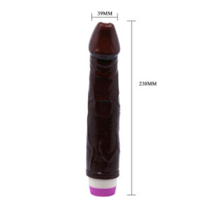 Baile Vibrators-Valuri de Plăcere Vibrator 23 Cm Maro-PVC, Rotatie - imagine 4