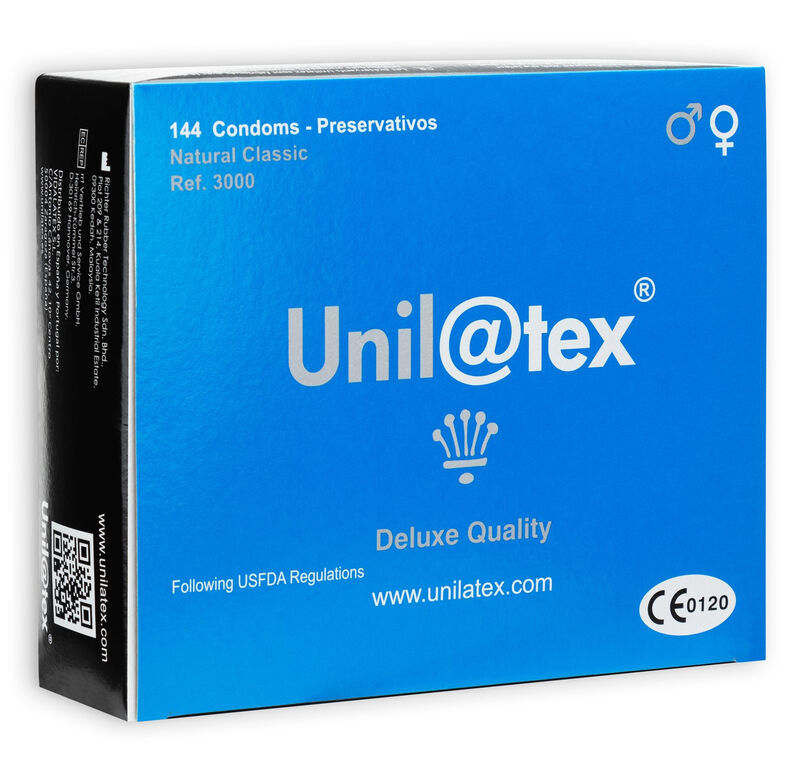 Unilatex - Prezervative Naturale 144 Bucăți 1 img 131970 55a5e549ba3ae5031b74748ee95555b8 1