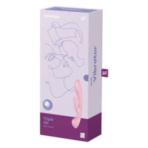 Satisfyer-Triple Oh Vibrație Hibridă, Roz-12 Trepte, USB 8 Satisfyer-Triple Oh Vibrație Hibridă, Roz-12 Trepte, USB - imagine 4
