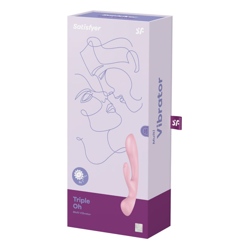 Satisfyer-Triple Oh Vibrație Hibridă, Roz-12 Trepte, USB 4 img 133071 efab503a2d1b980e9ad987642f88e876 1