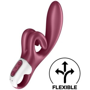 Satisfyer Vibrator-Touch Me Rabbit Vibrator Roșu-Silicon, 10 · Vibratoare (imaginea 3)
