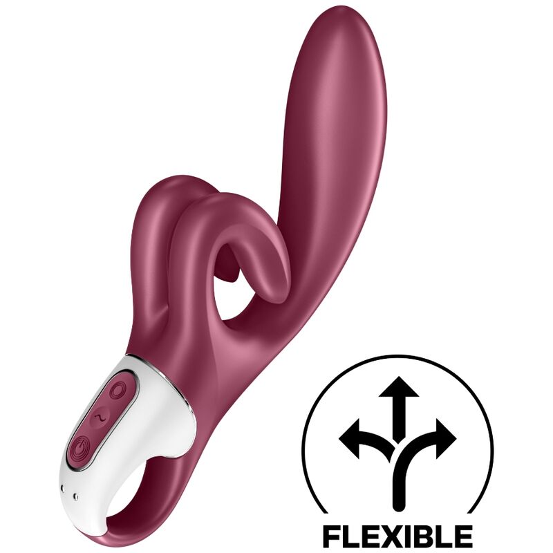Satisfyer Vibrator-Touch Me Rabbit Vibrator Roșu-Silicon, 10 · Vibratoare (imaginea 3)