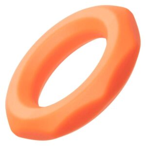 Calexotics-Alpha Sexagon Inel pentru Penis Portocaliu-Silicon - imagine 3