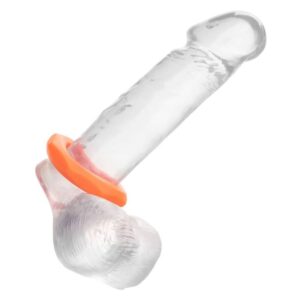 Calexotics-Alpha Sexagon Inel pentru Penis Portocaliu-Silicon - imagine 5