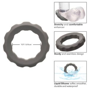 Calexotics-Alpha Inel Erect Gri-Silicon, Waterproof - imagine 7