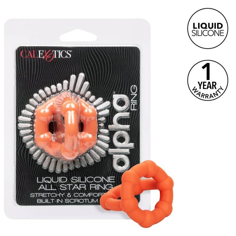 Calexotics-Alpha All Star Ring Portocaliu-Silicon, Waterproof 2 img 134132 6f1452a561b3f9a891443941934786e2 1