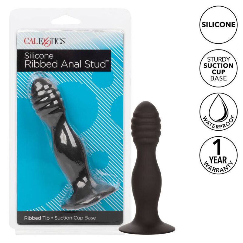 Calexotics-Plug Anal cu Striații-Silicon, Ventuza 2 img 134191 a7f08bfe662b2e1b1255374ac7fdb2cc 1
