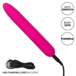 Calexotics-Bliss Vibe Pink Vibrator din Silicon Lichid, Usb - imagine 7