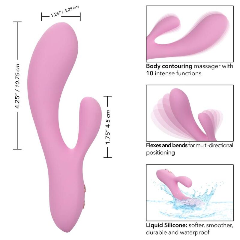 Calexotics-Contour Zoie Pink-Silicon, 10 Trepte, Reincarcabil, USB 4 img 134304 4b63f1b691c5ff952a1208b6ffa1d5f2 1