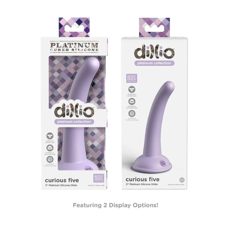 Dillio-Curious Five 12,7 cm Lila-Silicon, Ventuza 2 img 134449 1cfcb043689c787b346fb795929486ff 1