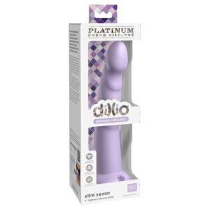 Pipedreams-Dillio - Slim Seven 17,78 cm Violet-Silicon, Ventuza 9 Pipedreams-Dillio - Slim Seven 17,78 cm Violet-Silicon, Ventuza - imagine 4