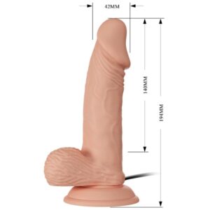 Baile-Întâlnire Frumoasă Zebulon Vibrație Dildo Realist 19.4 cm 14 Baile-Întâlnire Frumoasă Zebulon Vibrație Dildo Realist 19.4 cm - imagine 7