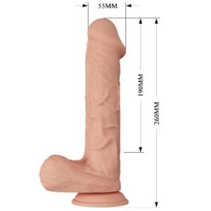Baile-Beautiful Encounter Berqrisi Vibrator 26 cm Natural-TPR 15 Baile-Beautiful Encounter Berqrisi Vibrator 26 cm Natural-TPR - imagine 7