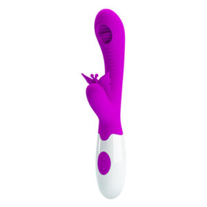 High Tech-Vibrator Rabbit cu Funcție de Lins si Vibrații - imagine 5